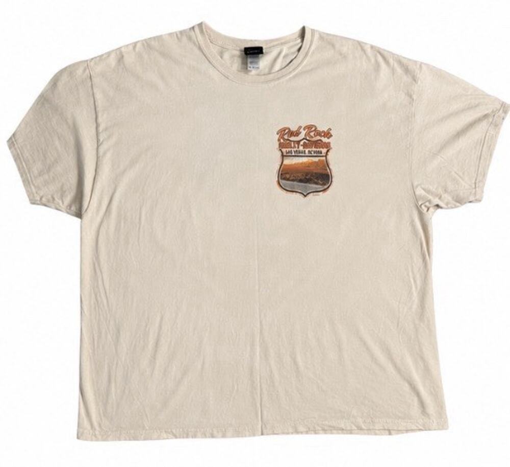 Harley Davidson Red Rock Las Vegas Nevada T Shirt 3XL Motorcycle Graphic Tee